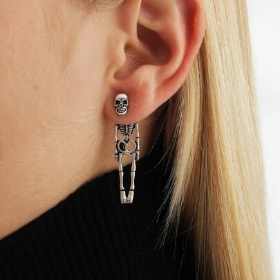 頭骨設計耳夾