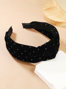 优雅水钻结饰发箍、发带、发圈、发饰发箍，黑色头饰