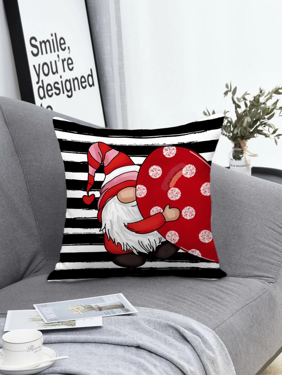 Nắp đệm có sọc & in Gnome không có chất làm đầy - Nhiều màu - Xem 1