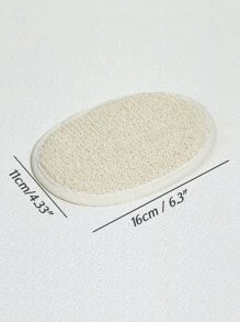 1pc Exfoliating Bath Loofah Pad Body Scrubber For Shower Spa Massage Home Bathroom Decor - Beige - View 7