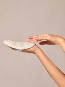 1pc Exfoliating Bath Loofah Pad Body Scrubber For Shower Spa Massage Home Bathroom Decor - Beige - View 12