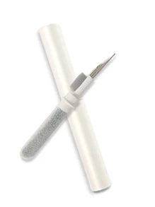 Portable Earphone Plug Cleaning Pen, Cleaning Brush For Earphone, Earplug, Mobile Phone, Digital Devices, Computer Keyboard - White - View 1