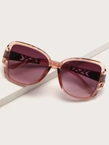 1 Pair Unisex Fashion Glasses, Suitable For Fishing, Travel, Sports, Driving, Festival Outfit, Summer Accessory, Beach, Electronic Music Festival, Outing, Vacation, Family Outing, Elegant Dress, Street Style Accessory, Sports Style, Party, Outdoor Activities, Holiday, Vacation - Mauve Purple - View 1