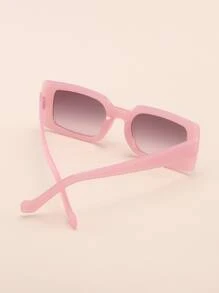 1pc Unisex Square Fashion Fashion Glasses, Suitable For Street Wear, Travel, Vacation, Sports, Driving, Festivals, Beach, EDM, Outings, Summer, Family Trips, Elegant Looks, Holiday Vibes, Sports, Parties, Outdoor Activities, Street Style, Fishing, Holidays, Vacation - Dusty Purple - View 3