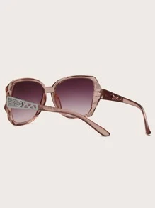 1 Pair Unisex Fashion Glasses, Suitable For Fishing, Travel, Sports, Driving, Festival Outfit, Summer Accessory, Beach, Electronic Music Festival, Outing, Vacation, Family Outing, Elegant Dress, Street Style Accessory, Sports Style, Party, Outdoor Activities, Holiday, Vacation - Mauve Purple - View 3