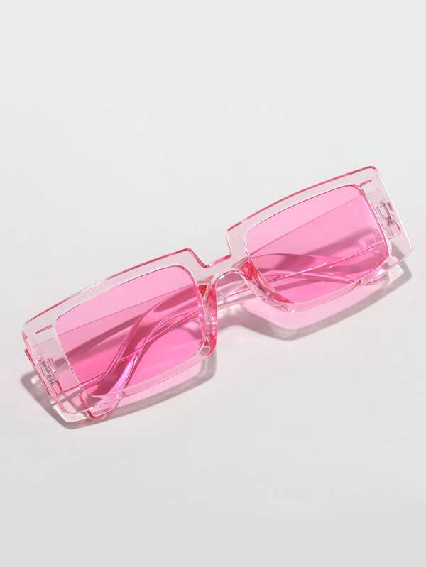 Clear Acrylic Frame y2k glasses UV Protection Fashion Glasses