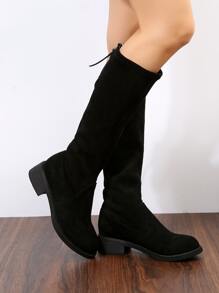 Zip Back Boots - Black - View 2