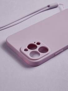 素色手機殼帶掛繩 - 淡紫色 - 查看 4