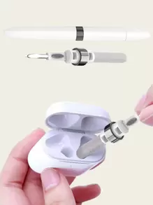1pc Multi-functional Earphone Cleaning Brush - White - View 1