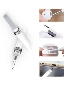 1pc Multi-functional Earphone Cleaning Brush - White - View 4