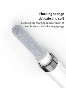 1pc Multi-functional Earphone Cleaning Brush - White - View 5