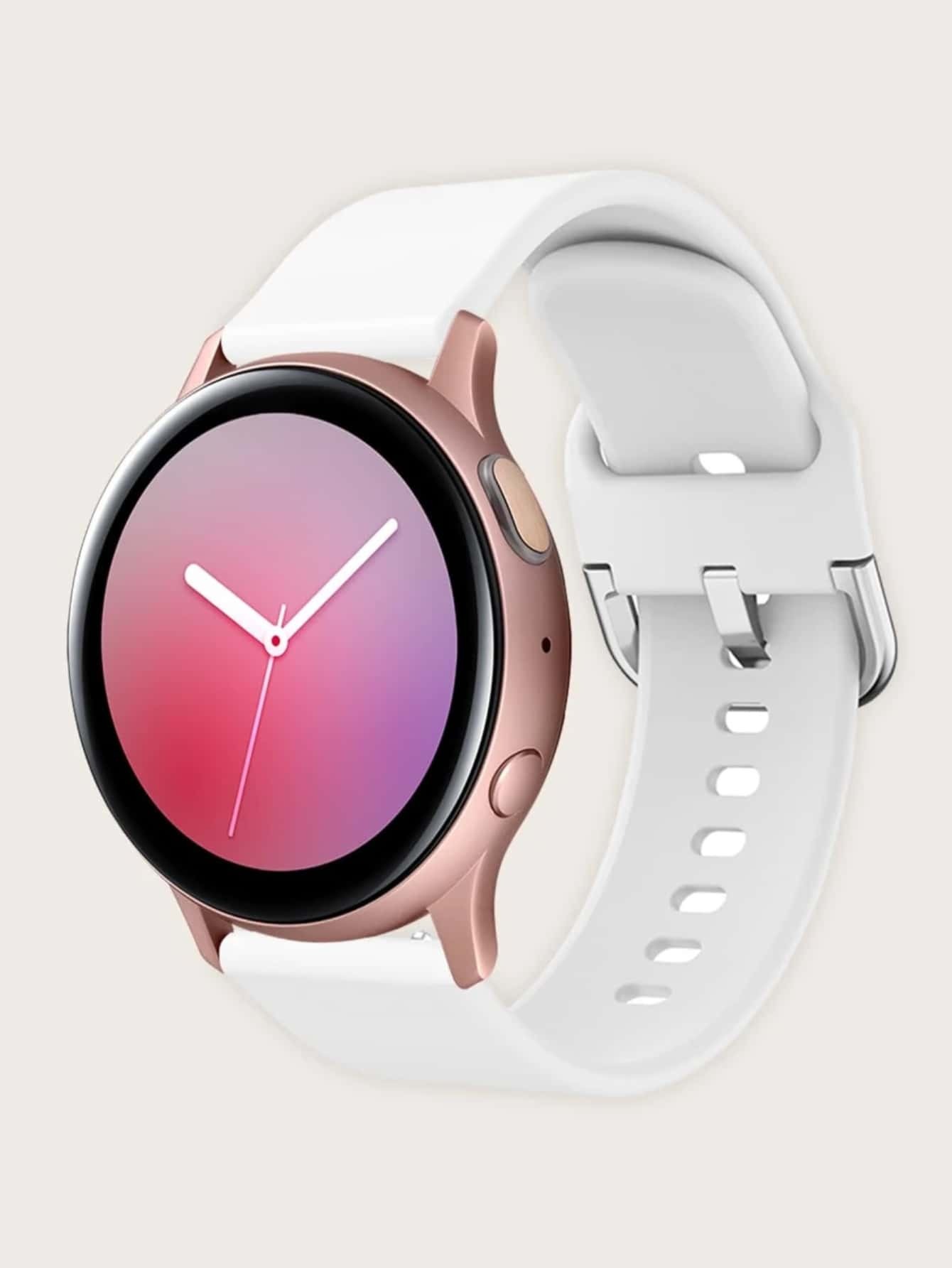 St.siabe 1 件经典扣纯色硅胶表带，带快速释放弹簧杆，男女皆宜，适用于石英表、机械表，兼容三星和华为智能手表表带，宽度为 20 毫米 22 毫米，可作为返校学生的礼物