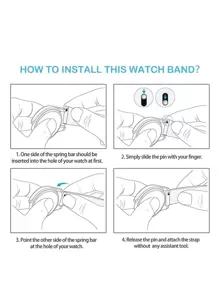 St.siabe 1 件经典扣纯色硅胶表带，带快速释放弹簧杆，男女皆宜，适用于石英表、机械表，兼容三星和华为智能手表表带，宽度为 20 毫米 22 毫米，可作为返校学生的礼物