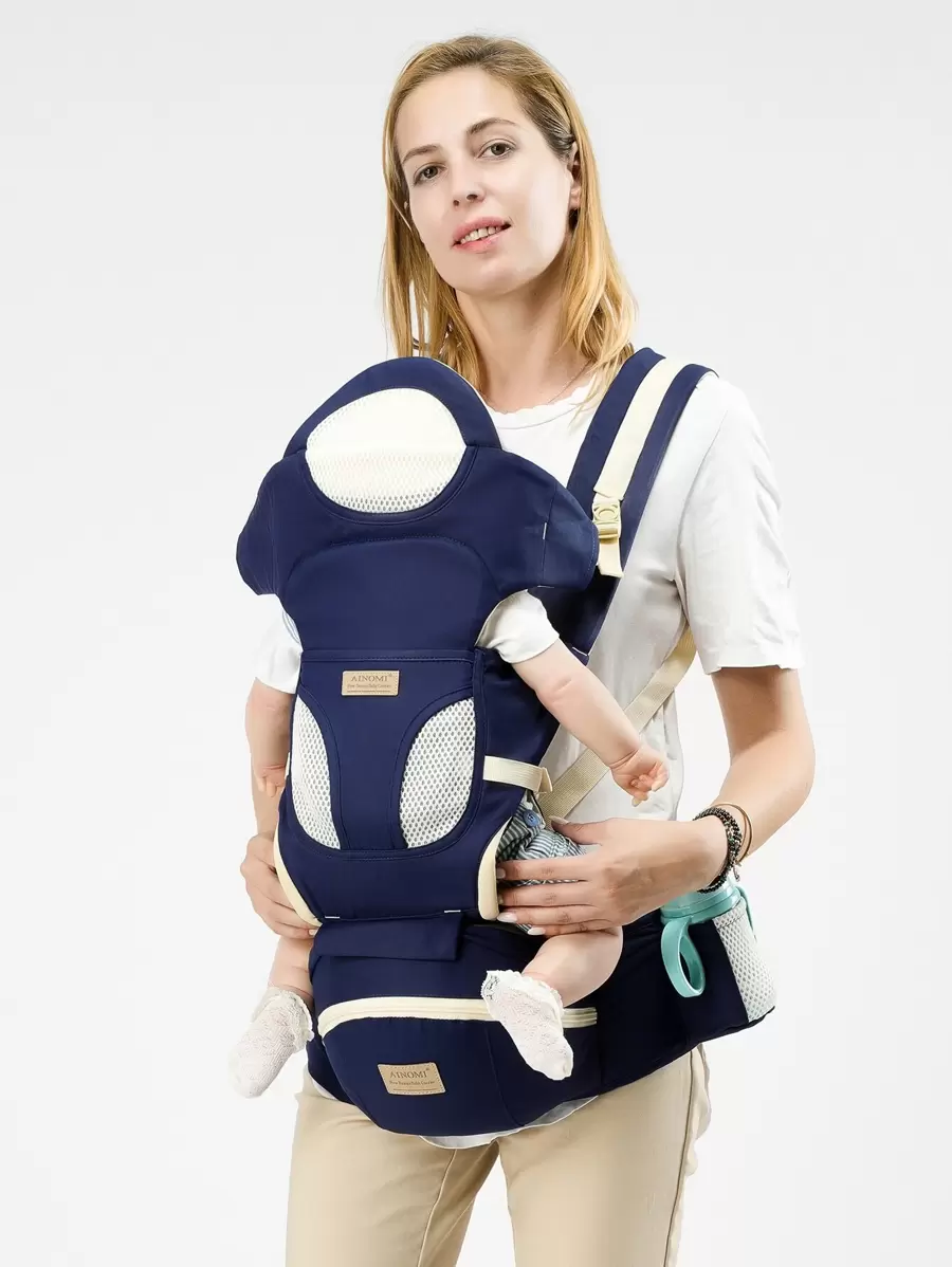 Colorblock Baby Carrier - Màu xanh lam - Xem 1