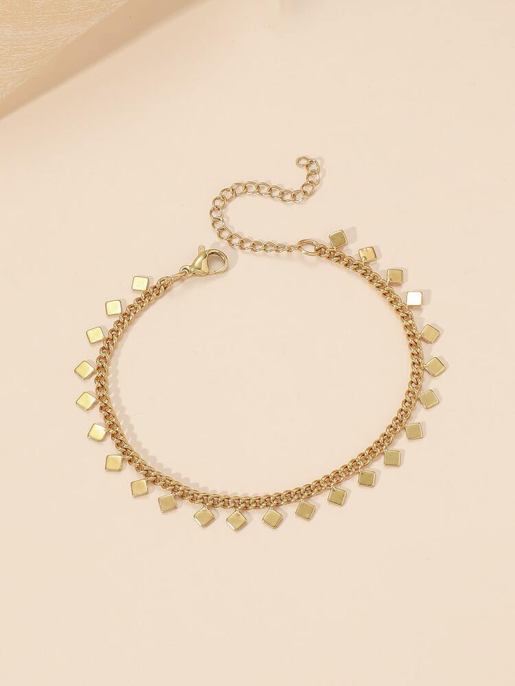 Pulsera cuadrado accesorio - Amarillo Oro - Añade 1