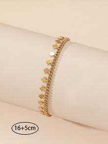 Square Charm Bracelet - Yellow Gold - View 3
