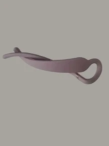 素色髮夾 - 淺灰紫 - 查看 3