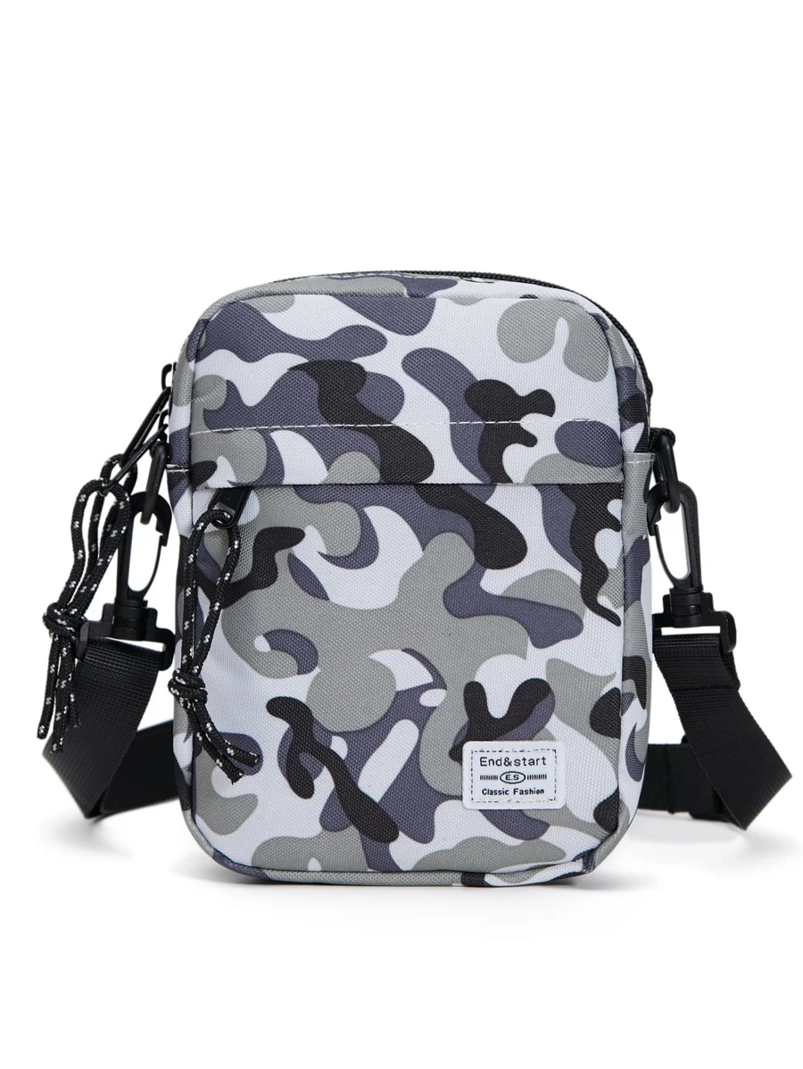 End&start 男士迷彩小型斜揹袋 - 彩色 - 查看 1