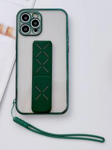 邊框拼接手機殼帶腕帶支架 - 墨綠色 - 查看 1