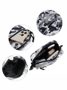 End&start 男士迷彩小型斜揹袋 - 彩色 - 查看 5