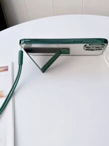 邊框拼接手機殼帶腕帶支架 - 墨綠色 - 查看 4