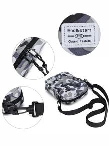 End&start 男士迷彩小型斜揹袋 - 彩色 - 查看 6