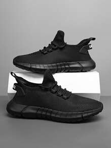 حذاء جري بطباعة أحرف رباط امامي للرجال