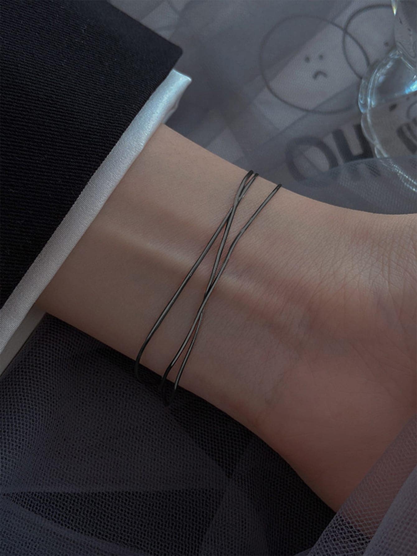 Nooxian 1 vòng tay nhiều lớp thời trang tối giản dành cho nữ để trang trí hàng ngày