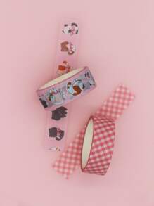 1set Cat Print Washi Tape - Multicolor - View 1