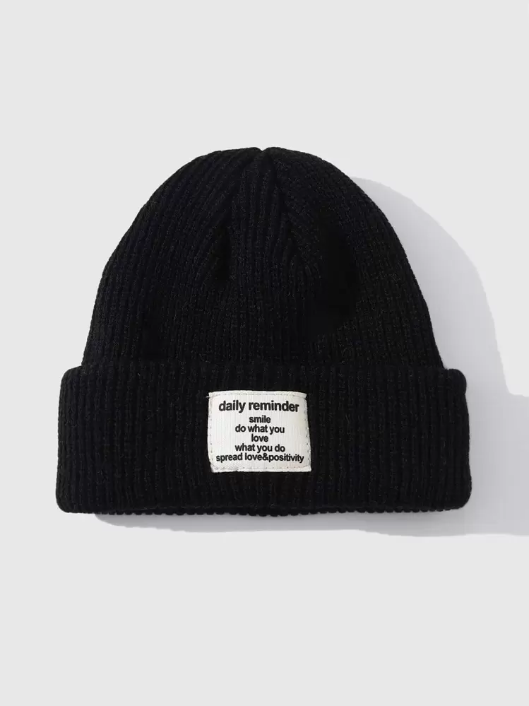 Men Letter Patch Decor Beanie Casual | SHEIN USA