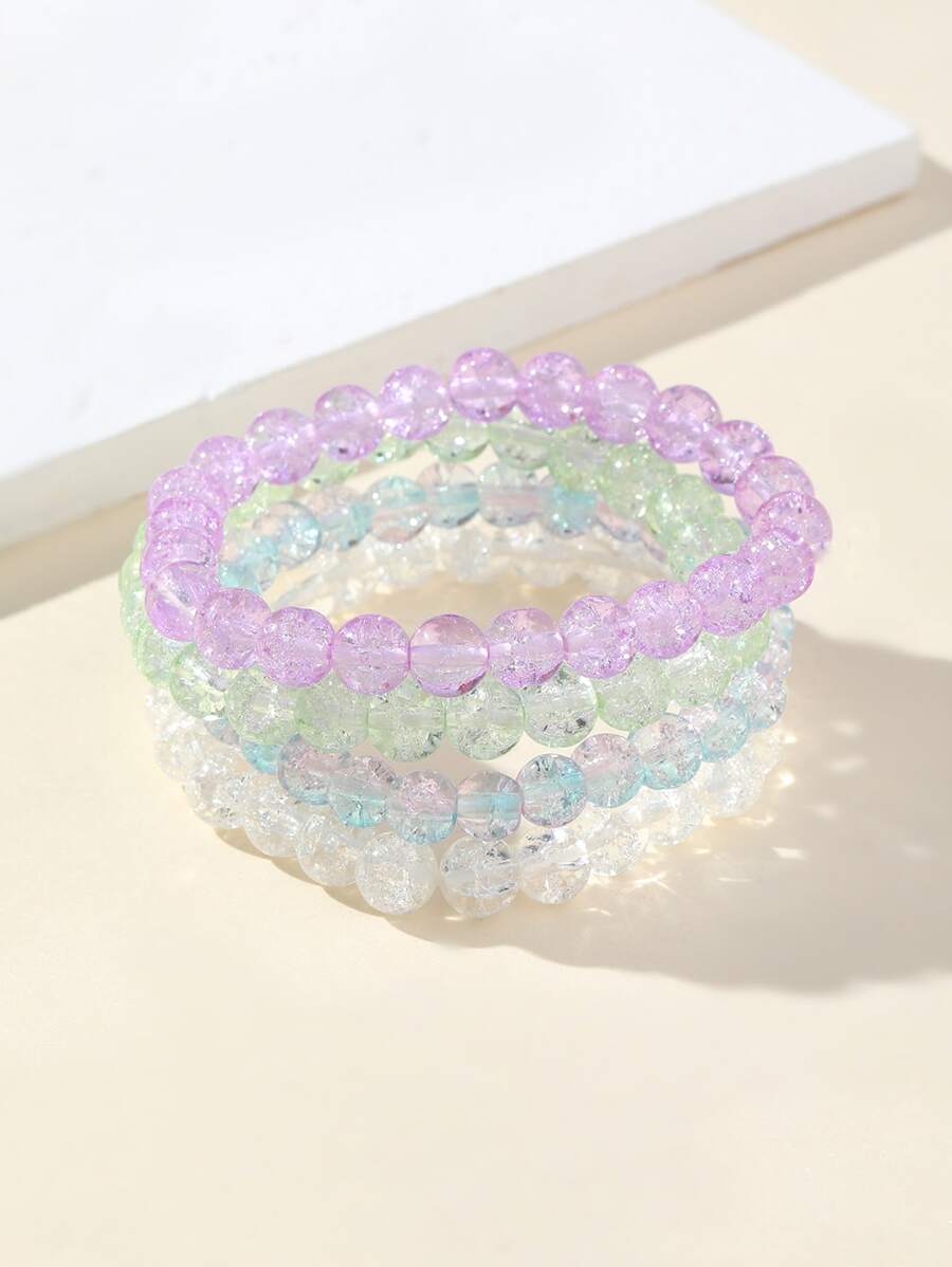 4pcs Minimalist Beaded Bracelet - Multicolor - View 1