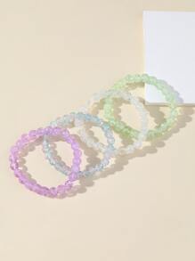 4pcs Minimalist Beaded Bracelet - Multicolor - View 2