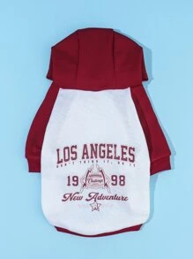 PETSIN Hình ảnh chữ cái trùm đầu cho thú cưng Hoodie - Nhiều màu - Xem 7