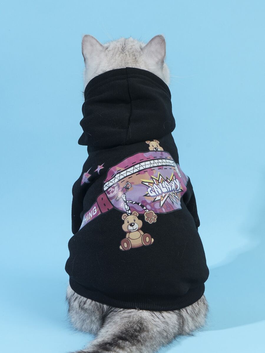 PETSIN Hình ảnh chữ cái trùm đầu cho thú cưng Hoodie - Nhiều màu - Xem 1