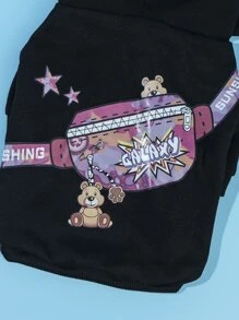 PETSIN Hình ảnh chữ cái trùm đầu cho thú cưng Hoodie - Nhiều màu - Xem 8