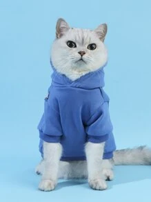 PETSIN 卡通熊圖案連帽寵物連帽衫 - 彩色 - 查看 5