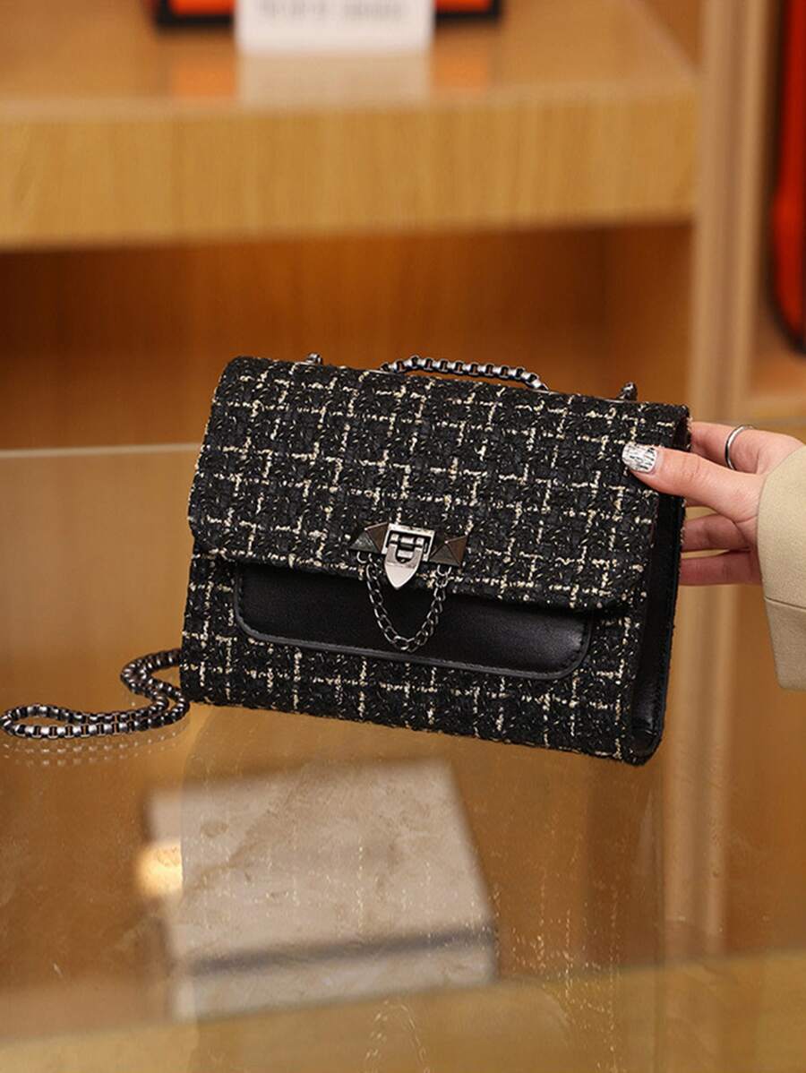 Túi vai Khối Màu Chuỗi Đúng mốt - Nhiều màu - Xem 1