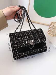 Túi vai Khối Màu Chuỗi Đúng mốt - Nhiều màu - Xem 5