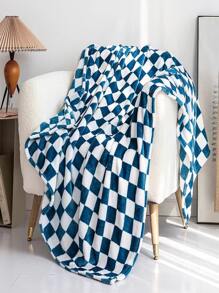 Checkered Pattern Blanket - Multicolor - View 1