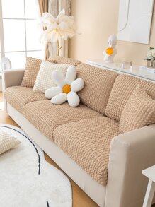 1 tấm bọc ghế sofa bằng vải thô trơn - Màu Khaki - Xem 1