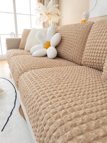 1 tấm bọc ghế sofa bằng vải thô trơn - Màu Khaki - Xem 4