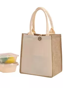 حقيبة غداء محمولة من الكتان الأكسفورد بلون واحد، سعة كبيرة، مناسبة للمراهقات والنساء وطالبات الجامعة، مثالية للعودة إلى المدرسة، أول يوم في المدرسة، المدرسة المتوسطة، المدرسة الثانوية، التسوق، العطلات