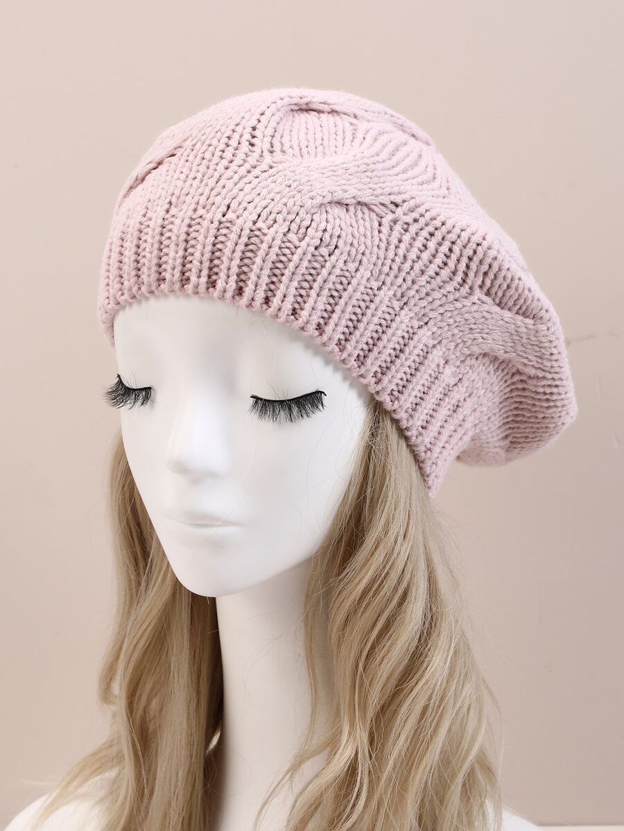 極簡風格素色貝雷帽