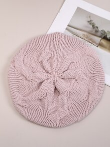 極簡風格素色貝雷帽