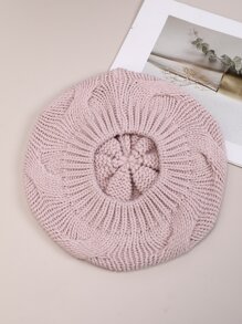 極簡風格素色貝雷帽