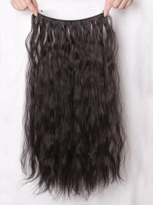 Extensión del pelo largo rizado sintético - Dark Brown - Ver 4