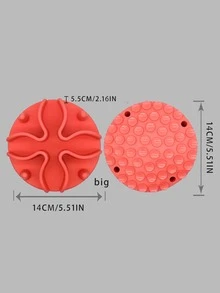 Solid Pet Placemat - Red - View 5