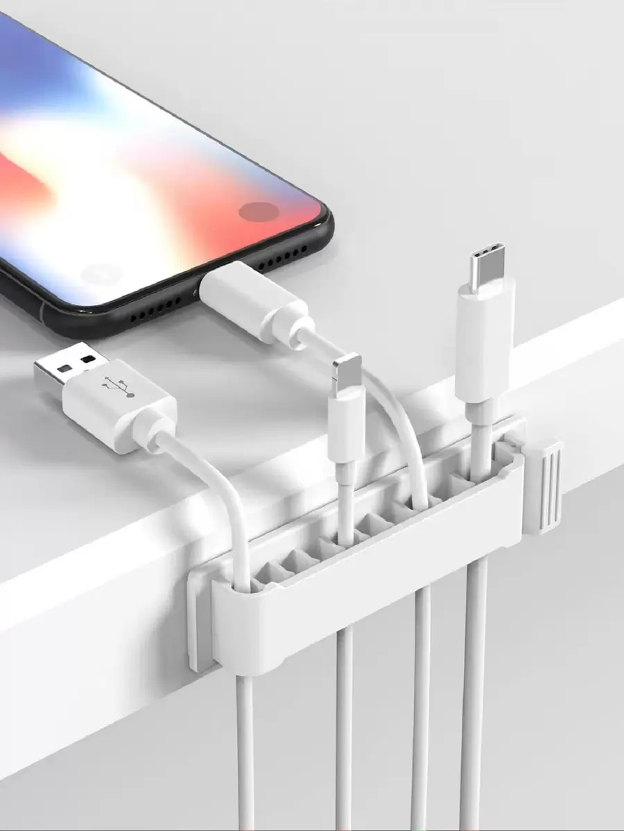 Bộ tổ chức cáp dữ liệu 1pc - trắng - Xem 1