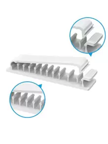 Bộ tổ chức cáp dữ liệu 1pc - trắng - Xem 3