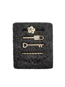 4 cái Rhinestone Trang trí Phụ kiện Đồng hồ Thông minh - Vàng - Xem 1